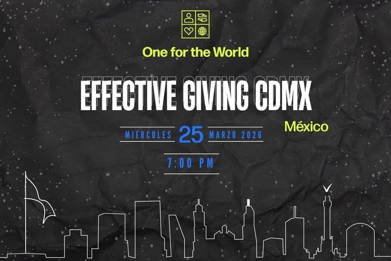 Effective Giving CDMX (Félix Parque) event promotional image