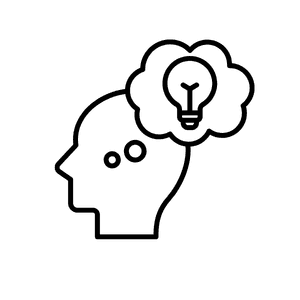Evidence lightbulb illustration.